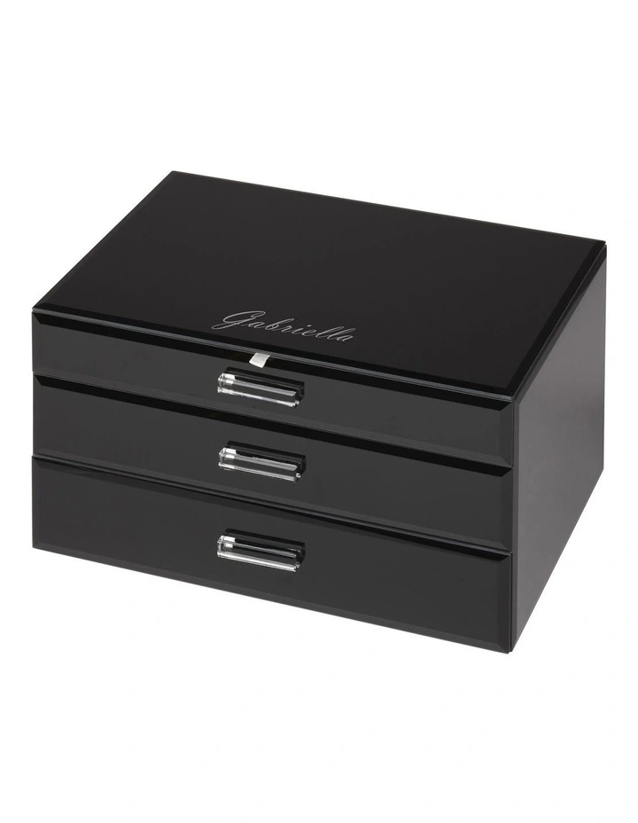 Promo 𧨠One Six Eight London Gabriella Black XL Jewellery Box π 3 Promo 𧨠One Six Eight London Gabriella Black XL Jewellery Box π - Image 3