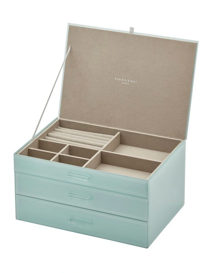 Cheapest β¨ One Six Eight London Gabriella Mint Xl Jewellery Box π― 3 Cheapest β¨ One Six Eight London Gabriella Mint Xl Jewellery Box π― - Image 3