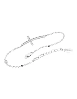 Best Sale 🎉 Georgini Cross Sterling Silver Bracelet 👏