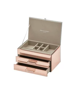 Hot Sale 🤩 One Six Eight London Gabriella Rose Gold Medium Jewellery Box 🌟