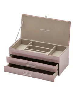 Best deal 👍 One Six Eight London Gabriella Dusty Rose Large Jewellery Box 🎁