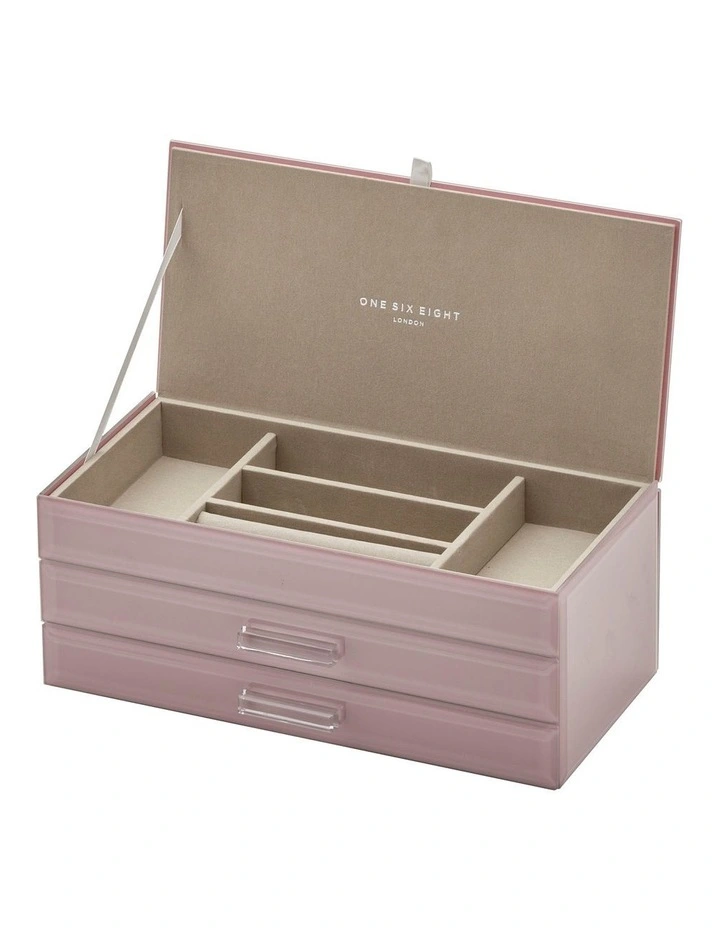 Best deal π One Six Eight London Gabriella Dusty Rose Large Jewellery Box π 3 Best deal π One Six Eight London Gabriella Dusty Rose Large Jewellery Box π - Image 3