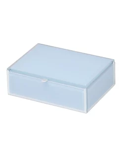 Promo 🤩 One Six Eight London SARA Mist Medium Jewellery Box In Pale Blue ✨